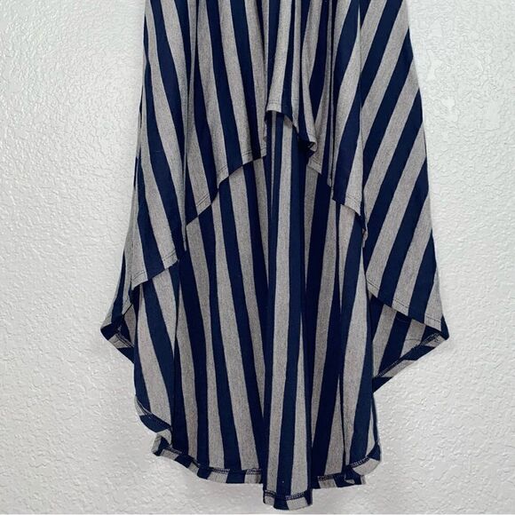 Xhilaration Womens Striped Scoop Neck Sleeveless Asymmetrical Swing Dress Medium - Picture 6 of 10